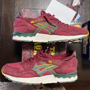 Asics Gel-Lyte V Burgundy Red and Yellow The Good Will Out x ASICS “Koyo” Shoes